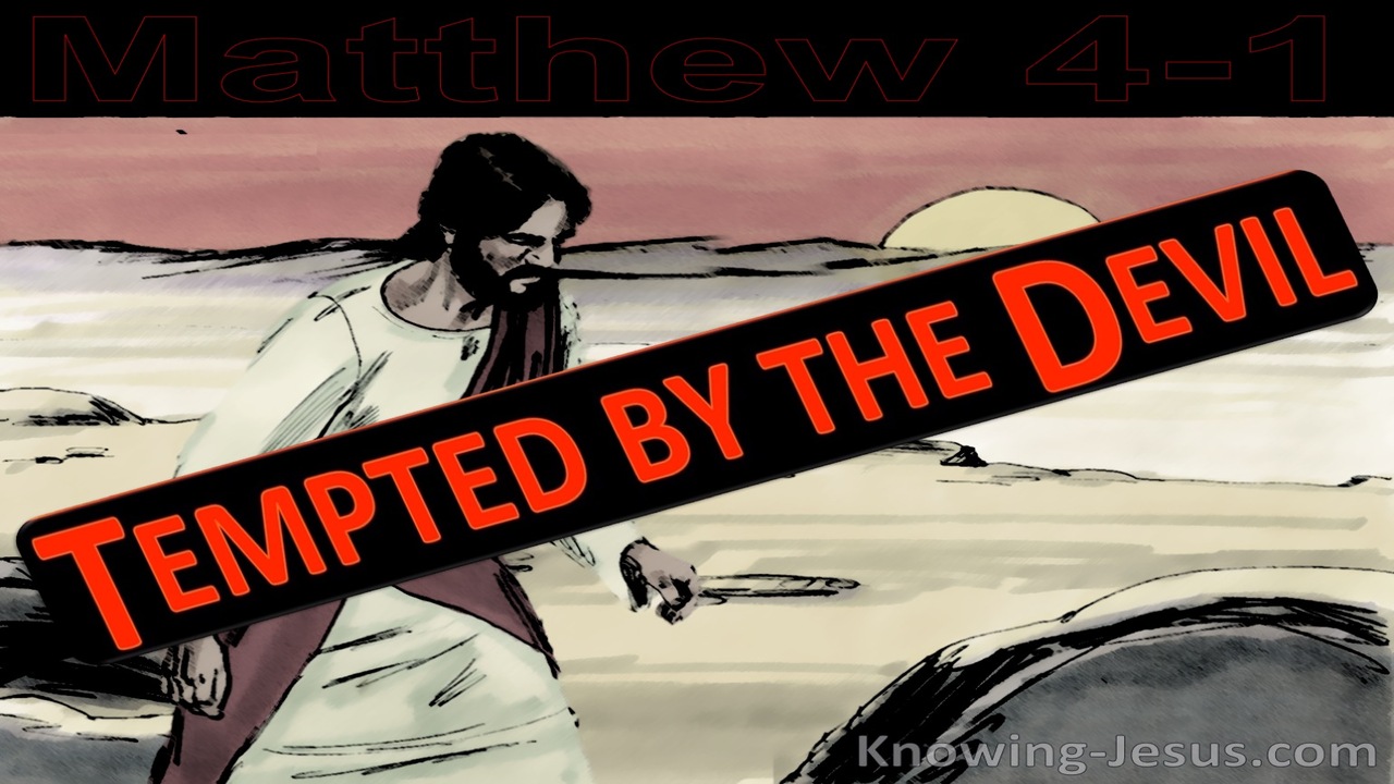 Matthew 4:1 Jesus Was Led By The Spirit Into The Wilderness (black)